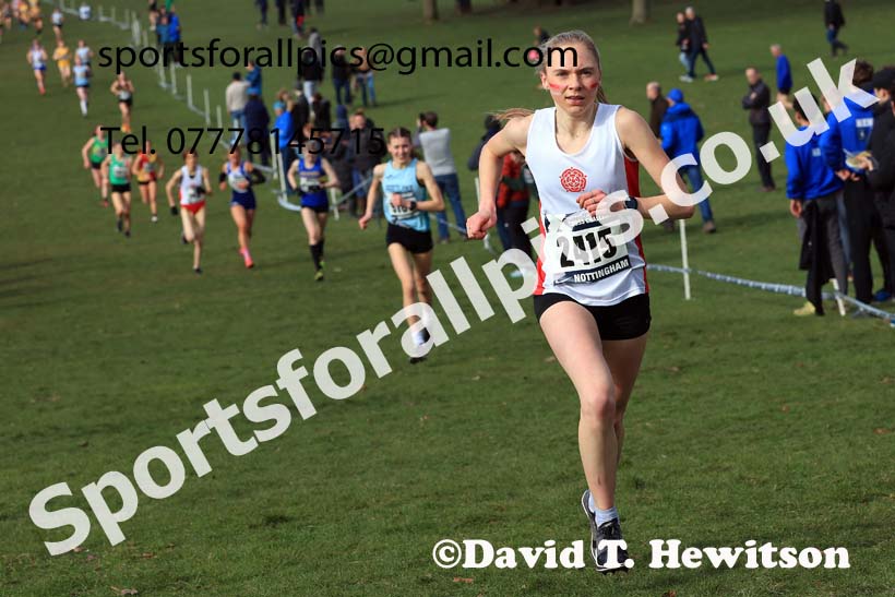 Womens Under-20s, 2024 CAU Inter Counties Cross Country Champs., Wollaton Park, Nottingham. Photo: David T. Hewitson/Sports for All Pics